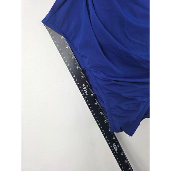 Lands End One Piece Swimsuit 18DD Womens Plus Size Underwired Blue Beach - Picture 5 of 7